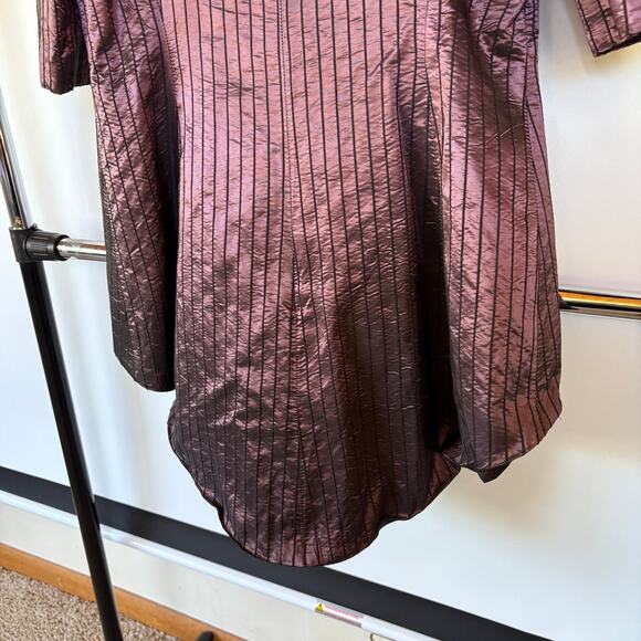 Vintage Iridescent Gothic Jacket Renaissance Cosplay Steampunk Formal Wizard - Picture 5 of 10